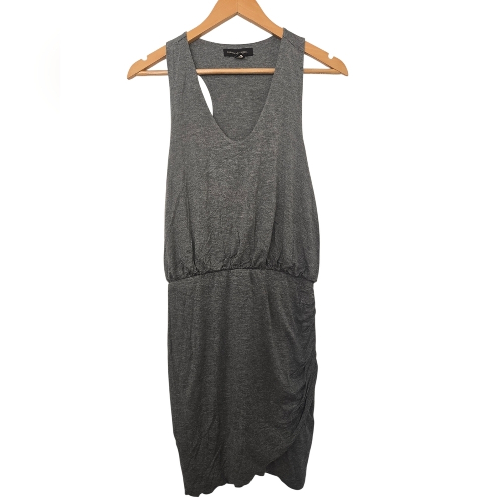 Banana Republic Gray Sleeveless Knit Dress – Petite Medium – Soft Stretc